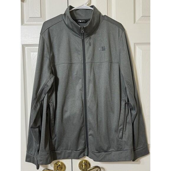 EUC Men’s The North Face Heather Grey Full Zip Long Sleeve Jacket SizeXL - Picture 1 of 4